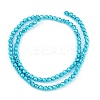 Baking Paint Electroplated Synthetic Non-magnetic Hematite Beads Strands G-H072-A01-01B-2
