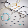 Transparent & Spray Painted Crackle & Imitation Jade Glass Beads GLAA-PH0003-47H-5