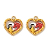 304 Stainless Steel Enamel Pendants STAS-L316-21G-01-1