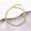 304 Stainless Steel Cable Chains Bracelet & Necklace Jewelry Sets SJEW-L199-01G-3
