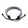 PU Imitation Leather Braided Cord Bracelets for Women LS-BJEW-M290-01G-2
