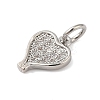 Brass & Clear Cubic Zirconia Pendants KK-S372-30P-2