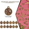 84 Pieces Zodiac Sign Charm Pendants 12 Constellation Charm Pendant Alloy Charm for Jewelry Necklace Earring Making Crafts JX557C-2