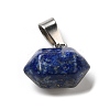 Natural Lapis Lazuli Pointed Pendants G-K335-03P-19-3