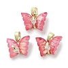 Real 18K Gold Plated Rack Plating Brass Micro Pave Cubic Zirconia Pendants KK-R161-06G-05-1