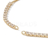 Brass Rhinestone Tennis Slider Bracelet Makings KK-E068-VD015-2-2