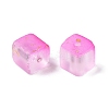 Frosted Glass Beads with Golden Glitter Powder X1-DGLA-NH001-8mm-01H-2