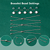 20Pcs 304 Stainless Steel Slider Cable Chain Slider Bracelet Makings DIY-DC00001-6