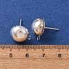 Brass Stud Earring Findings KK-G604-01S-06-3