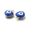 304 Stainless Steel Evil Eye Enamel Charms LS-STAS-G302-02G-04-2