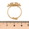 Adjustable 304 Stainless Steel Enamel Open Cuff Rings LS-RJEW-P179-04G-2