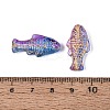 Baking Paint Transparent Glass Beads DGLA-N018-22B-2
