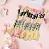 10 Skeins 6-Ply Polyester Embroidery Floss OCOR-CY0002-99G-3