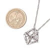 3Pcs 3 Sizes 304 Stainless Steel Macrame Pouch Empty Stone Holder Necklace Making NJEW-JN05240-4