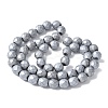 Electroplated Synthetic Non-magnetic Hematite Beads Strands G-S382-01D-4