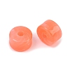 Two-Color Opaque Acrylic Imitation Gemstone Beads AC-CBA3EFE-02U-3