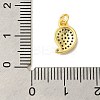 Real 18K Gold Plated Rack Plating Brass Micro Pave Cubic Zirconia Pendants Charms KK-S396-01H-3