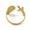 Ocean Beach Series 304 Stainless Steel Cuff Ring RJEW-Q820-02F-3