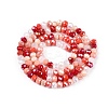 Electroplate Glass Beads Strands GLAA-T023-B16-07-2
