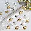 20Pcs 2 Colors Rack Plating Brass Spring Clasps KK-ME0003-47-5
