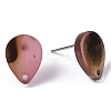 Cellulose Acetate(Resin) Stud Earring Findings X-KY-R022-025-5
