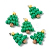 Christmas Theme Opaque Resin Pendants X-FIND-E025-15-1