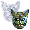Cat Face Shape DIY Wall Decoration Silicone Molds LS-SIL-F007-01-1