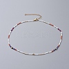 Seed Beaded Necklaces NJEW-JN02659-03-1