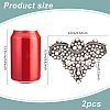 2Pcs Felt Sew on Ornament Accessories DIY-FG0004-33A-2