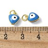 Brass Enamel Charms KK-S518-03I-G-3