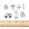 18Pcs 7 Styles Medical Theme Alloy Enamel Pendants FIND-FS0004-32B-5