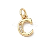 Brass Micro Pave Cubic Zirconia Charms KK-I382-03G-C-1