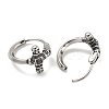 316 Surgical Stainless Steel Hoop Earrings EJEW-D096-14L-AS-2