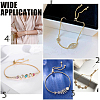 12Pcs 4 Styles Adjustable 304 Stainless Steel Slider Bracelets Making STAS-UN0054-34-6