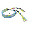 Cotton Braided Wave Pattern Cord Bracelet FIND-PW0013-002D-1