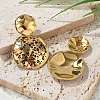 304 Stainless Steel Enamel Stud Earrings EJEW-Z084-15G-04-3
