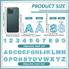 2 Sets 2 Styles Letter & Number Cloth Embroidery Sew on Cloth Patches PATC-FG0003-32-2