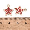 Alloy Enamel Pendants ENAM-G235-15G-05-3