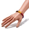 7 Chakra Reiki Yoga Bracelet for Girl Women BJEW-TA00020-3