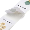 200Pcs Rectangle with Flower Here for You Theme Paper Self-Adhesive Stickers AJEW-S084-02B-3