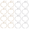 32Pcs 2 Colors 304 Stainless Steel Cable Chain Bracelet Making MAK-ME0001-11-1