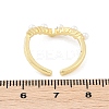 Heart Brass Open Cuff Rings for Women LS-RJEW-R011-02G-5