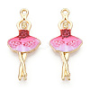 Printed Alloy Pendants LS-ENAM-ZX002-32B-2