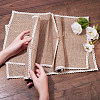 Braided Jute and Lace Non-Slip Insulation Pad LS-AJEW-WH0066-01-3