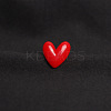 Resin Heart Badge for Backpack Clothes HEAR-PW0001-051A-1