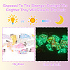 15Pcs Luminous Resin Sequins Pendants RESI-TA0004-20A-5