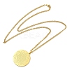 304 Stainlessa Steel Curb Chain Pendant Necklaces LS-NJEW-H034-03G-2