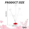 Resin Heart Base Memo Photo Holders ODIS-WH0329-26-2