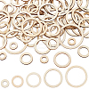 200Pcs 5 Styles Laser Cut Wood Shapes WOOD-SP0001-18-1