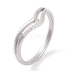 304 Stainless Steel Finger Ring for Women RJEW-C086-08-P-1